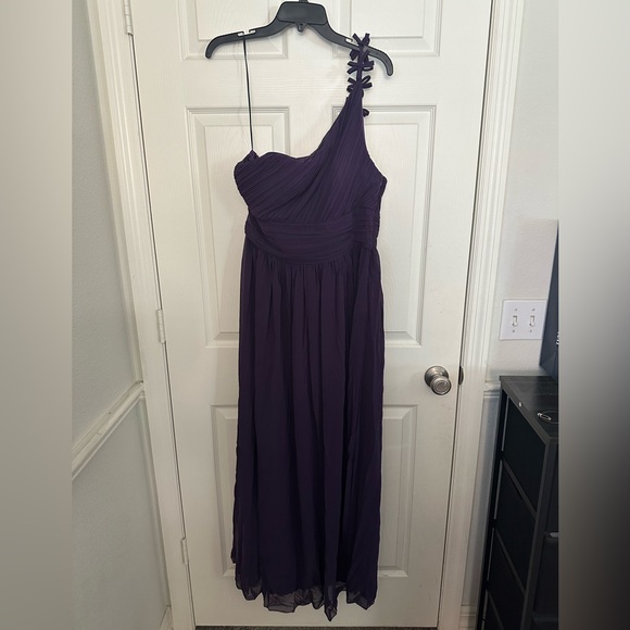 One Shoulder Bridesmaid Maxi Dress - Picture 2 of 7